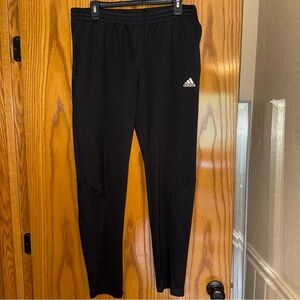 Adidas Black Sweatpants Tapered Athletic Joggers